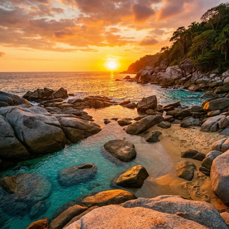 Conchas Chinas Sunset