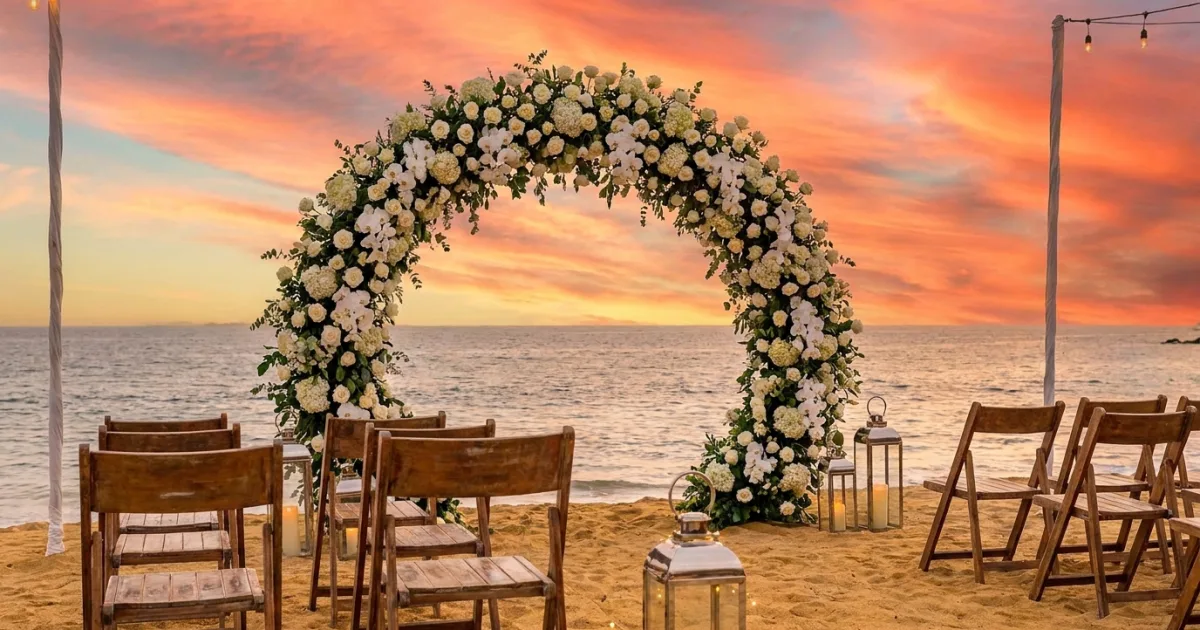 Wedding sunset cruise